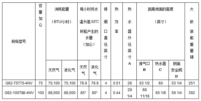 美国鹰牌热水炉285L